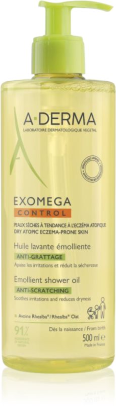 A-Derma Exomega Control Emollient Shower Oil ulei de duș emolient pentru piele uscata spre atopica