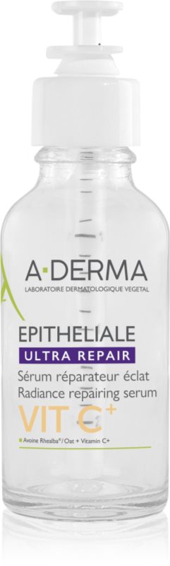 A-Derma Epitheliale Ultra Repair VIT C+ Radiance Repairing Serum ser regenerant si iluminator cu vitamina C 30 ml