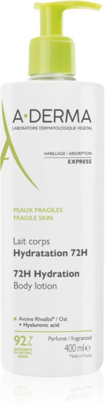 A-Derma Essentials Body Lotion 72h Hydration loțiune de corp hidratantă 400 ml