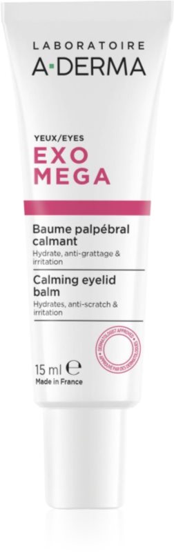 A-Derma Exomega Calming Eyelid Balm crema calmanta zona ochilor 15 ml
