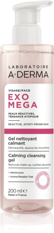 A-Derma Exomega Calming Cleansing Gel Gel demachiant cu efect calmant 200 ml