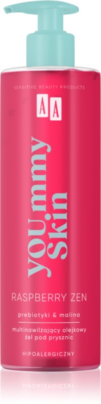 AA Cosmetics YOU.mmy Skin Raspberry Zen ulei de dus cu arome de zmeura 400 ml