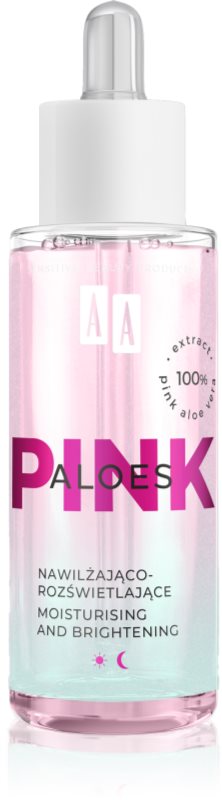AA Cosmetics Aloe Pink ser cu hidratare intensă cu aloe vera 30 ml