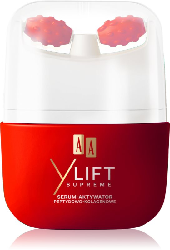AA Cosmetics Y Lift Supreme Serum-activator ser cu efect de lifting și aplicator pentru masaj 40 ml