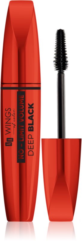 AA Wings of Color No Limit Volume Deep Black mascara pentru extra volum 6 g