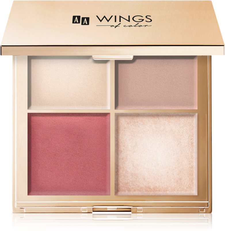 AA Wings of Color Star Secrets Gold Contour Palette Patela pentru conturul fetei 5 g