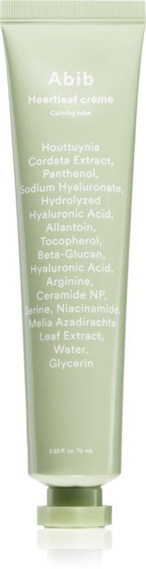 Abib Heartleaf Crème Calming Tube crema de fata calmanta pentru fortificarea barierei cutanate 75 ml