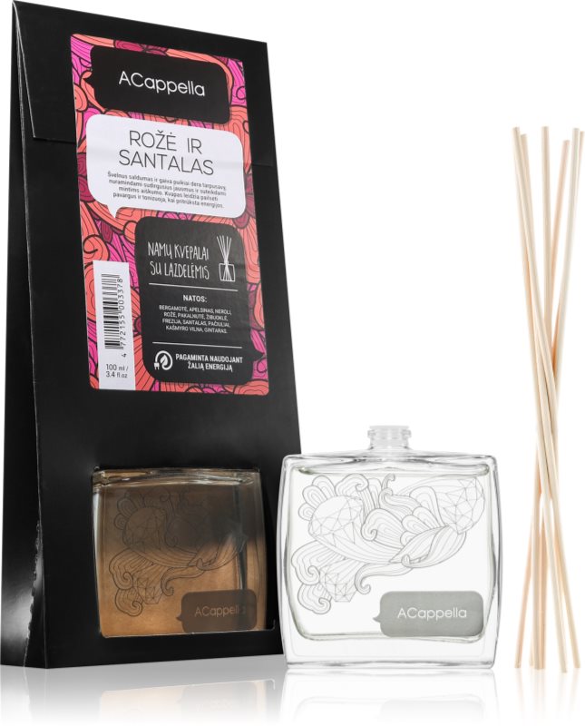 ACappella Rose and Sandalwood aroma difuzor cu rezervã 100 ml