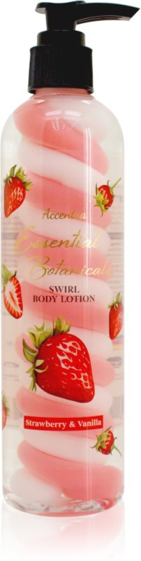 Accentra Essential Botanicals Body Lotion lapte de corp cu parfum Strawberry & Vanilla 300 ml