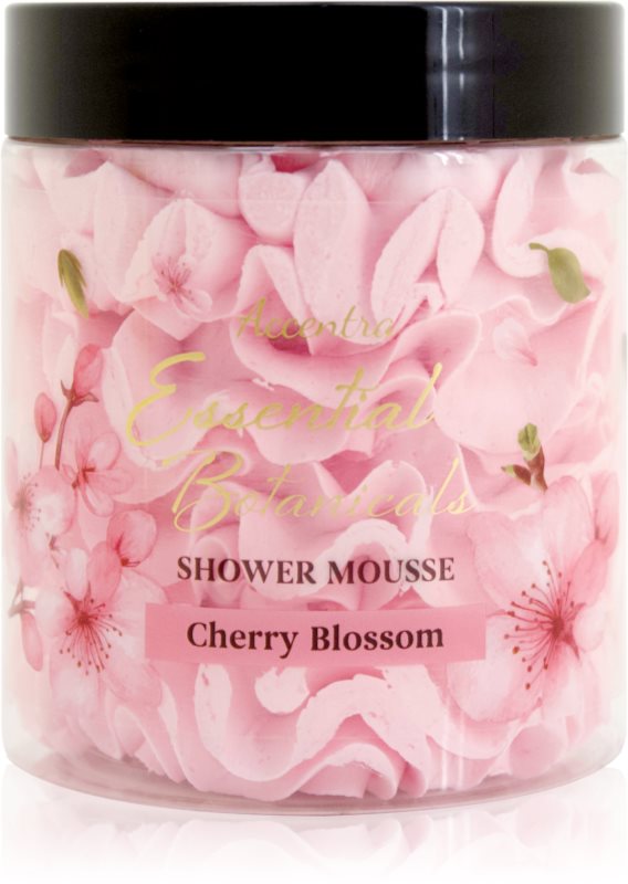 Accentra Essential Botanicals Shower Mousse spumă pentru duș parfum Cherry Blossom 200 g