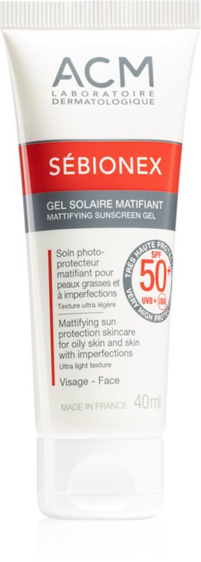 ACM Sébionex SPF 50+ gel de piele calmant 40 ml