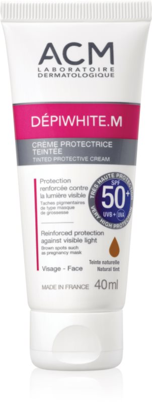 ACM Dépiwhite M crema protectoare cu efect de tonifiere SPF 50+ 40 ml