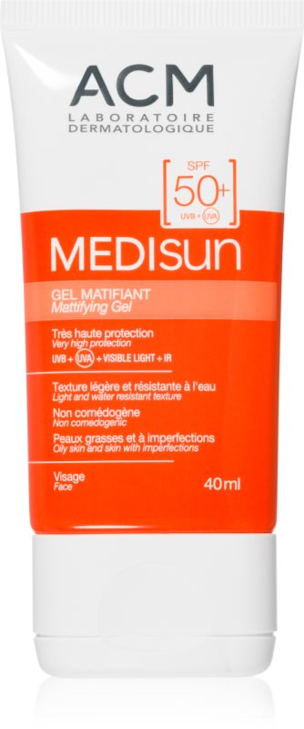 ACM Medisun crema pentru fata, protectoare si matifianta SPF 50+ 40 ml