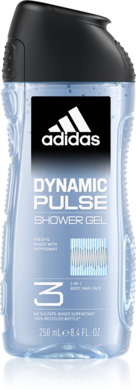Adidas Dynamic Pulse gel de dus pentru corp si par pentru bărbați 250 ml