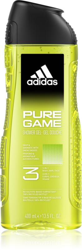 Adidas Pure Game gel de dus pentru față, corp și păr 3 in 1