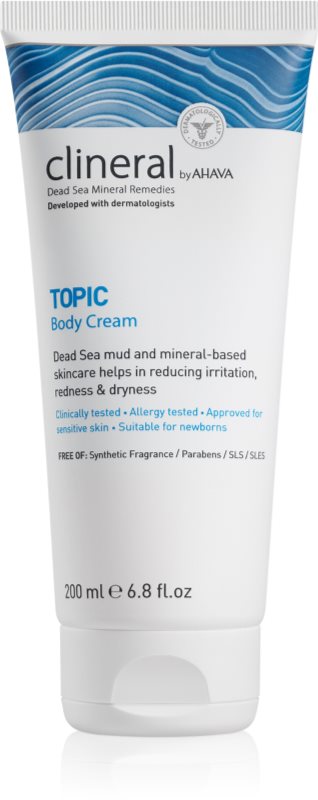 AHAVA Clineral TOPIC crema de corp cu efect de calmare pentru piele atopica 200 ml