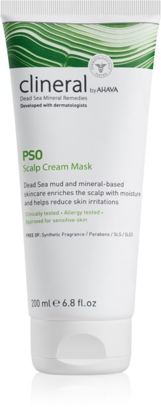 AHAVA Clineral PSO masca pentru hidratare intensa pentru scalp iritat 200 ml