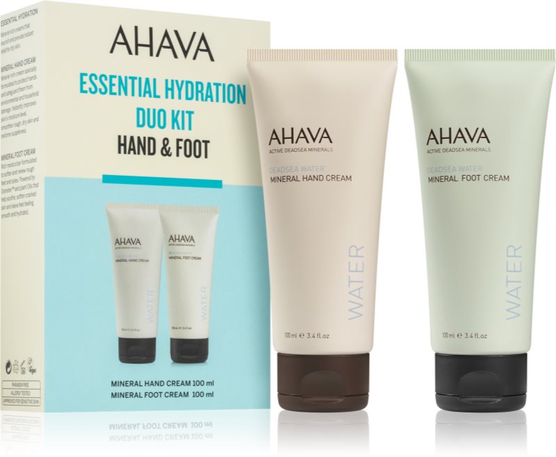 AHAVA Dead Sea Water Essential Hydration Duo Kit Hand & Foot set pentru maini si picioare