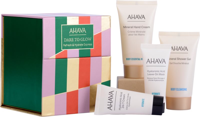 AHAVA Dare to Glow Refresh & Hydrate Express set cadou corp si fata