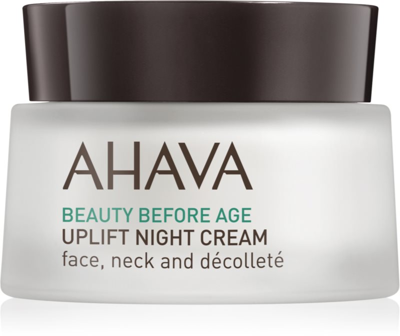 AHAVA Beauty Before Age crema de noapte cu efect lifting pentru fata, gat si piept 50 ml