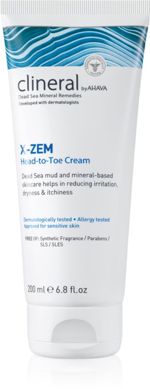 AHAVA Clineral X-ZEM cremă intensă pentru corp impotriva iritatiilor si mancarimilor 200 ml