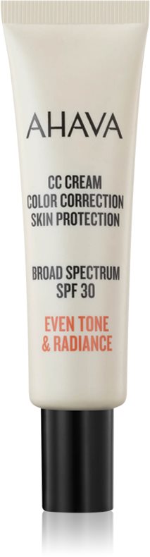 AHAVA CC Cream Color Correction crema CC pentru uniformizarea nuantei tenului SPF 30 30 ml