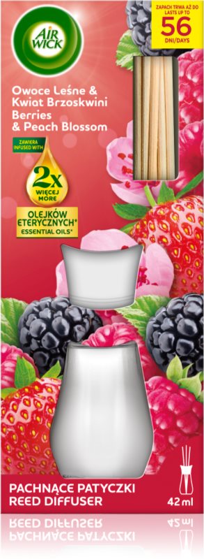 Air Wick Essential Oils Berries & Peach Blossom difuzor de aroma 42 ml