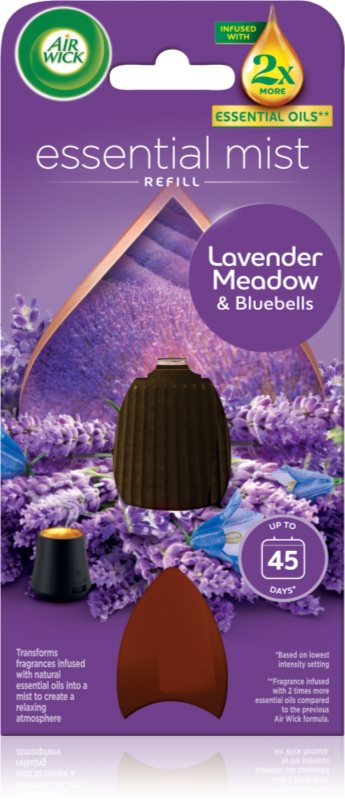 Air Wick Essential Mist Lavender Meadow & Bluebells reumplere în aroma difuzoarelor 20 ml