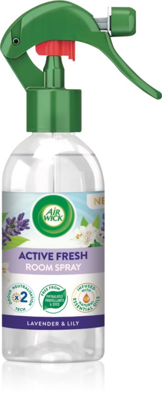 Air Wick Active Fresh Spray Lavender & Lily spray pentru camera cu esente de lavanda 237 ml