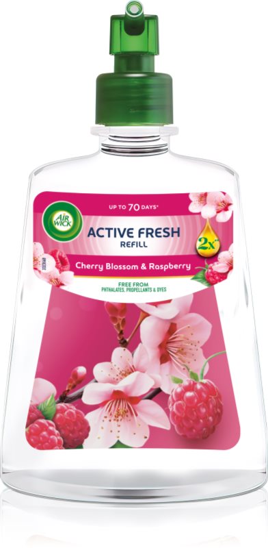 Air Wick Active Fresh Cherry Blossom & Rasberry odorizant de camera rezervă 228 ml