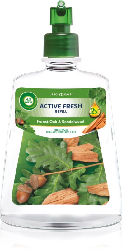 Air Wick Active Fresh Forest Oak & Sandalwood odorizant de camera rezervă 228 ml