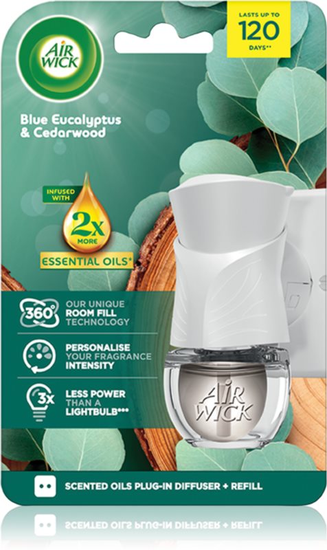 Air Wick Blue Eucalyptus & Cedarwood odorizant electric cu rezervã 19 ml