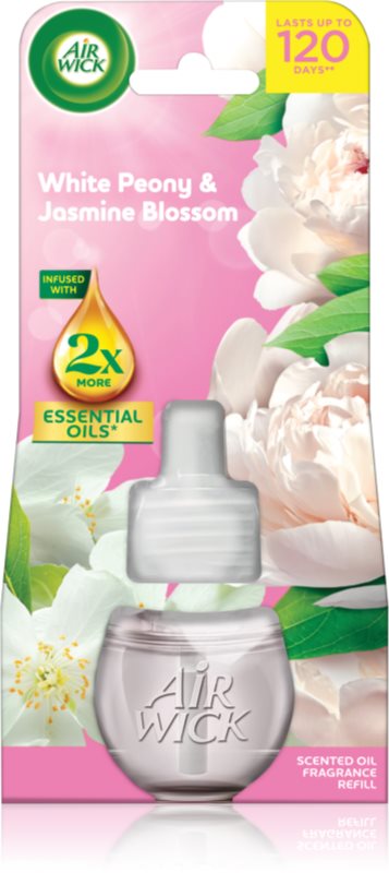 Air Wick Essential Oils White Peony & Jasmine Blossom rezervă pentru difuzorul electric 19 ml