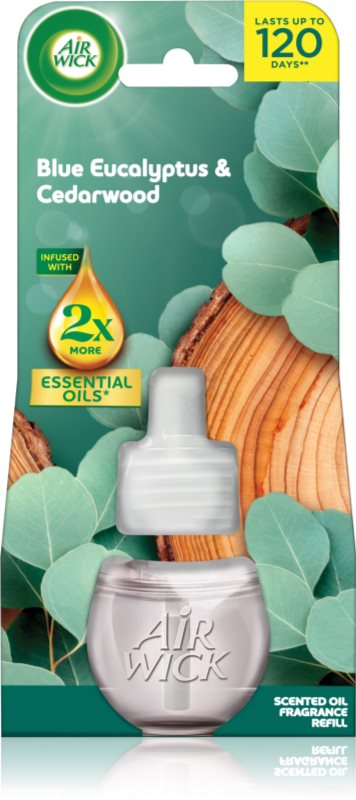 Air Wick Blue Eucalyptus & Cedarwood rezervă pentru difuzorul electric 19 ml