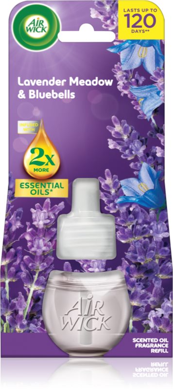 Air Wick Essential Oils Lavender Meadow & Bluebells rezervă pentru difuzorul electric 19 ml