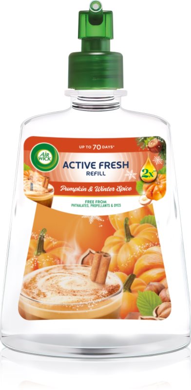 Air Wick Active Fresh Pumpkin & Winter Spice odorizant de camera rezervă 228 ml