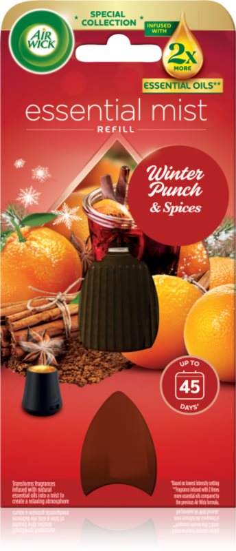Air Wick Essential Mist Winter Punch & Spices reumplere în aroma difuzoarelor 20 ml