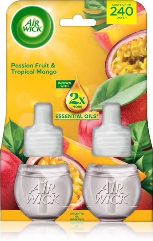 Air Wick Passion Fruit & Tropical Mango rezervă pentru difuzorul electric 2x19 ml