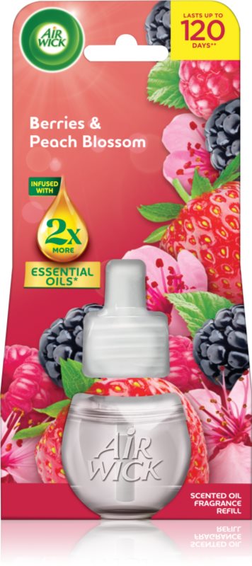 Air Wick Berries & Peach Blossom rezervă pentru difuzorul electric 19 ml