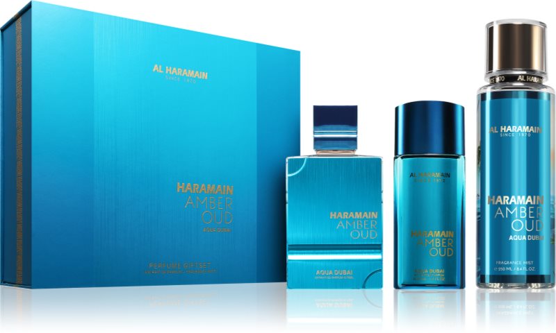 Al Haramain Amber Oud Aqua Dubai set cadou unisex 1 buc
