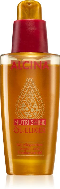 Alcina Nutri Shine ulei elixir pentru păr strălucitor și elegant 50 ml