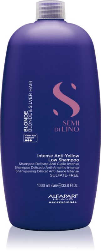 Alfaparf Milano Semi di Lino Blonde șampon nuanțator pentru parul blond cu suvite 1000 ml