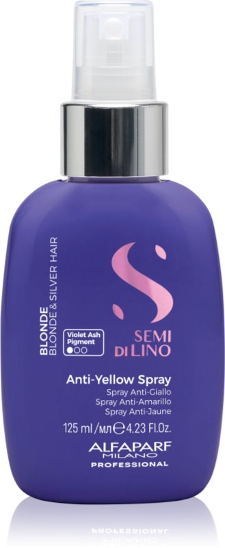 Alfaparf Milano Semi di Lino Blonde spray contra tonurilor galbene pentru parul blond cu suvite 125 ml