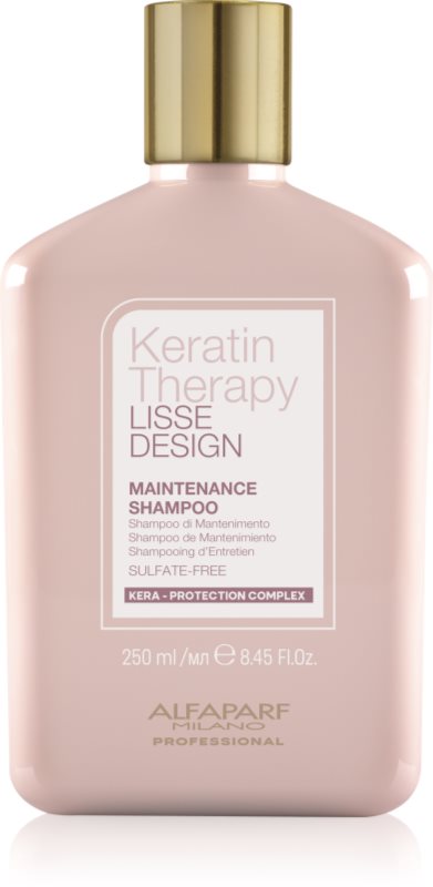 Alfaparf Milano Keratin Therapy Lisse Design sampon delicat pentru un par stralucitor si catifelat 250 ml