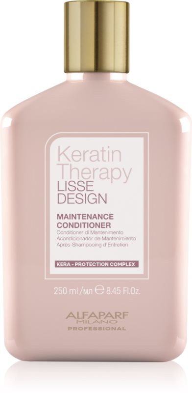 Alfaparf Milano Keratin Therapy Lisse Design balsam delicat pentru un par stralucitor si catifelat 250 ml