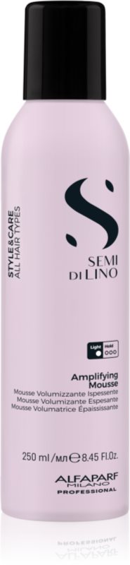 Alfaparf Milano Semi di Lino Style&Care Amplifying Mousse fixativ de păr pentru volum, cu fixare medie 250 ml