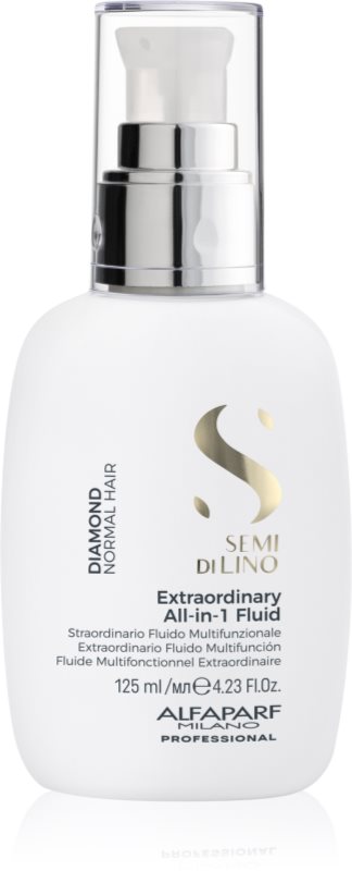 Alfaparf Milano Semi di Lino Diamond Extraordinary All-in-1 Fluid tratament pentru îngrijirea părului fără clătire pentru un aspect perfect al parului 125 ml