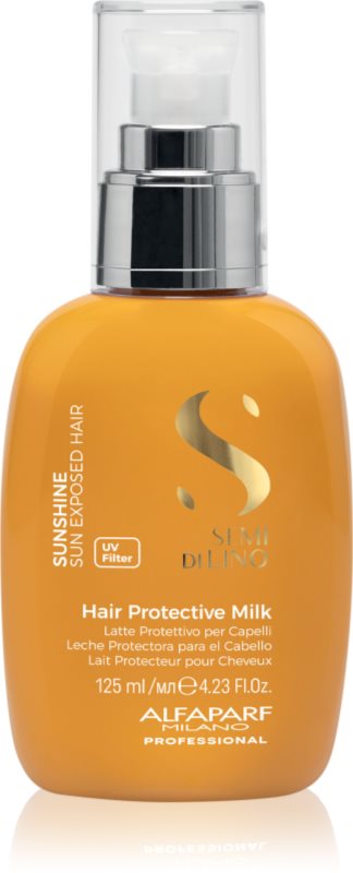 Alfaparf Milano Semi di Lino Sunshine lapte pentru par ce nu necesita clatire pentru par expus la soare 125 ml
