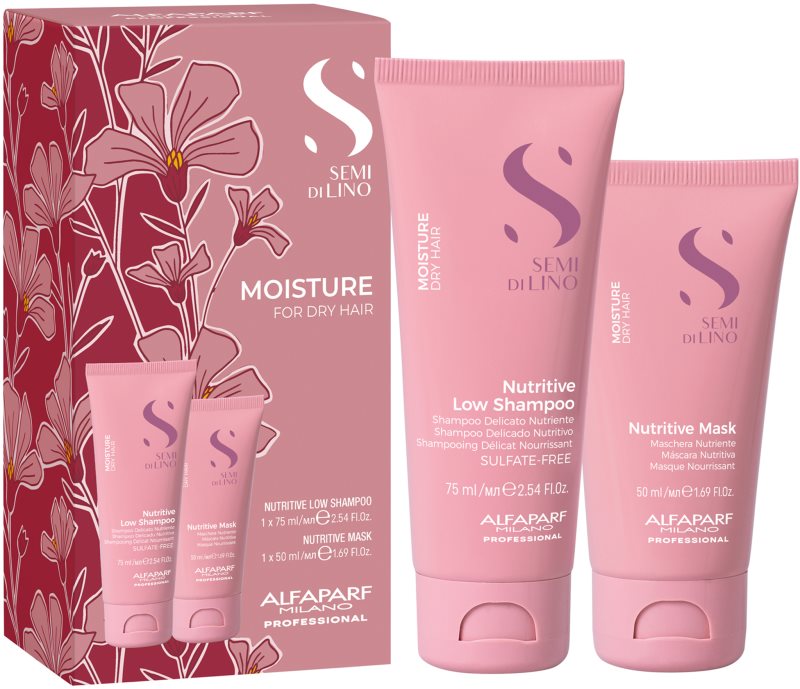 Alfaparf Milano Semi di Lino Moisture Minisize Kit Set de călătorii pentru hidratare intensa