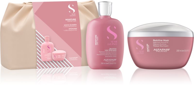 Alfaparf Milano Semi di Lino Moisture Duo Kit set cadou pentru par uscat